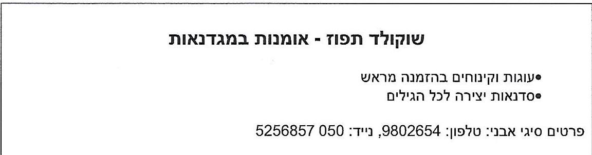 עסקים סיגל אבני 2007